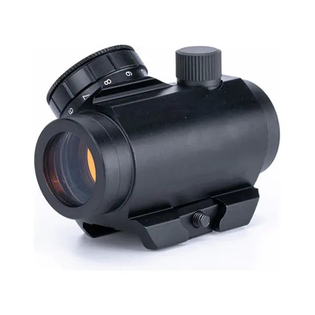 Mini T1 noir résistant aux chocs avec montage Flexline, éclairage rouge et réglable, en métal, poids 200g