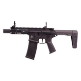 Réplique longue PUNISHER QRF AETHER V2 NOIR AEG Poseidon avec garde-main en aluminium, système AETHER et traceur intégré AEG LED Tracer Hop Up Unit