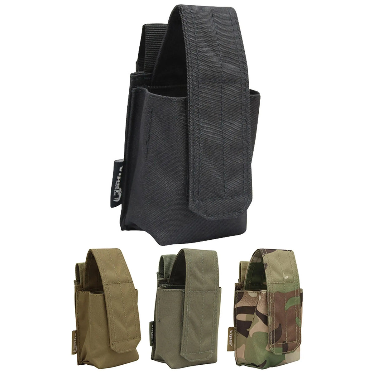Poche Molle Viper pour grenade 40mm avec fermeture velcro et 2 passants, fabriquée en Cordura 600D