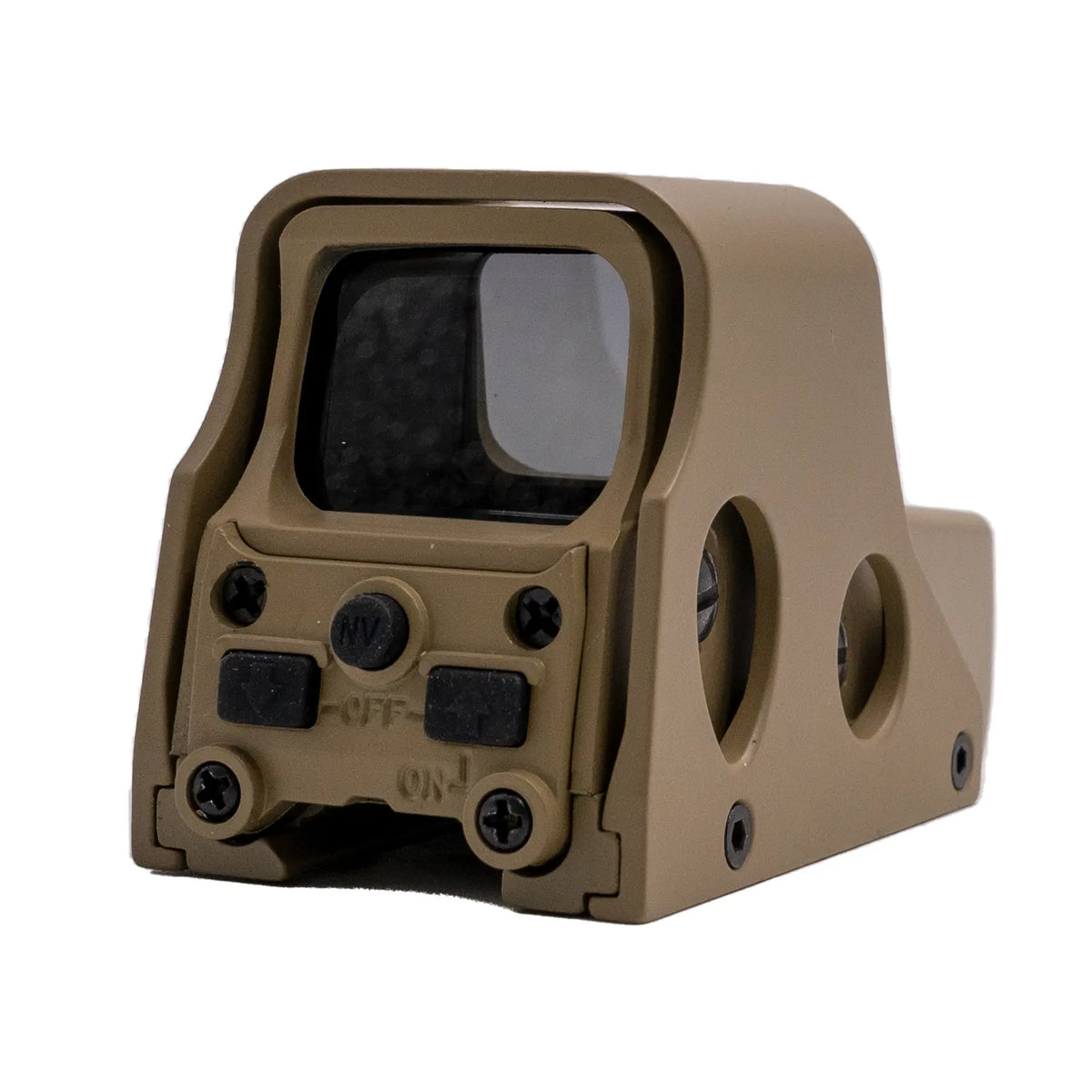 Point rouge holographique type 551 Tan avec intensité réglable, anti-brouillard et anti-choc