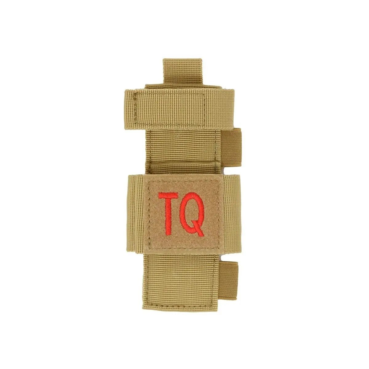 Porte-garrot universel Vigilant avec emplacement pour ciseau Gesco et stylo marqueur, doté de fermetures autoagrippantes et d'une languette de fixation MOLLE