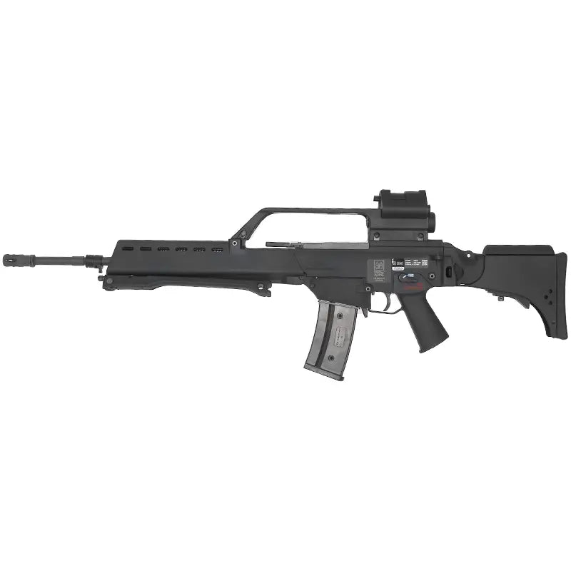 Réplique longue 6mm SA-G13V EBBR noire, modèle type G36 Specna Arms avec gearbox pour un jeu réaliste
