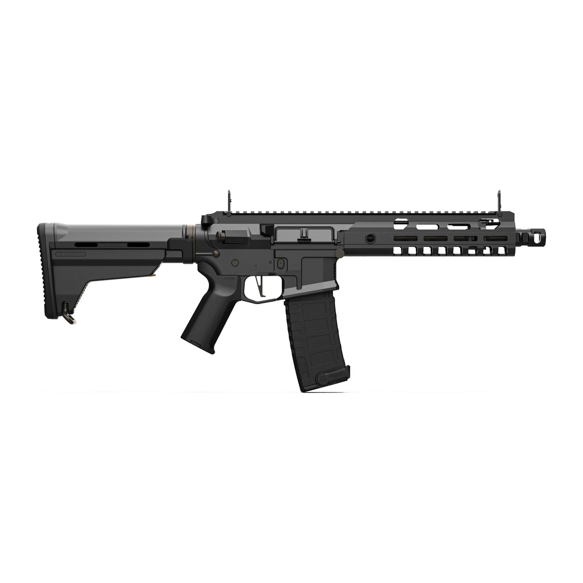 Réplique d'airsoft ARES Amoeba MIT AMM9 Mutant Series avec système E.F.C.S, garde-main interchangeable, crosse rétractable et matériaux de haute qualité