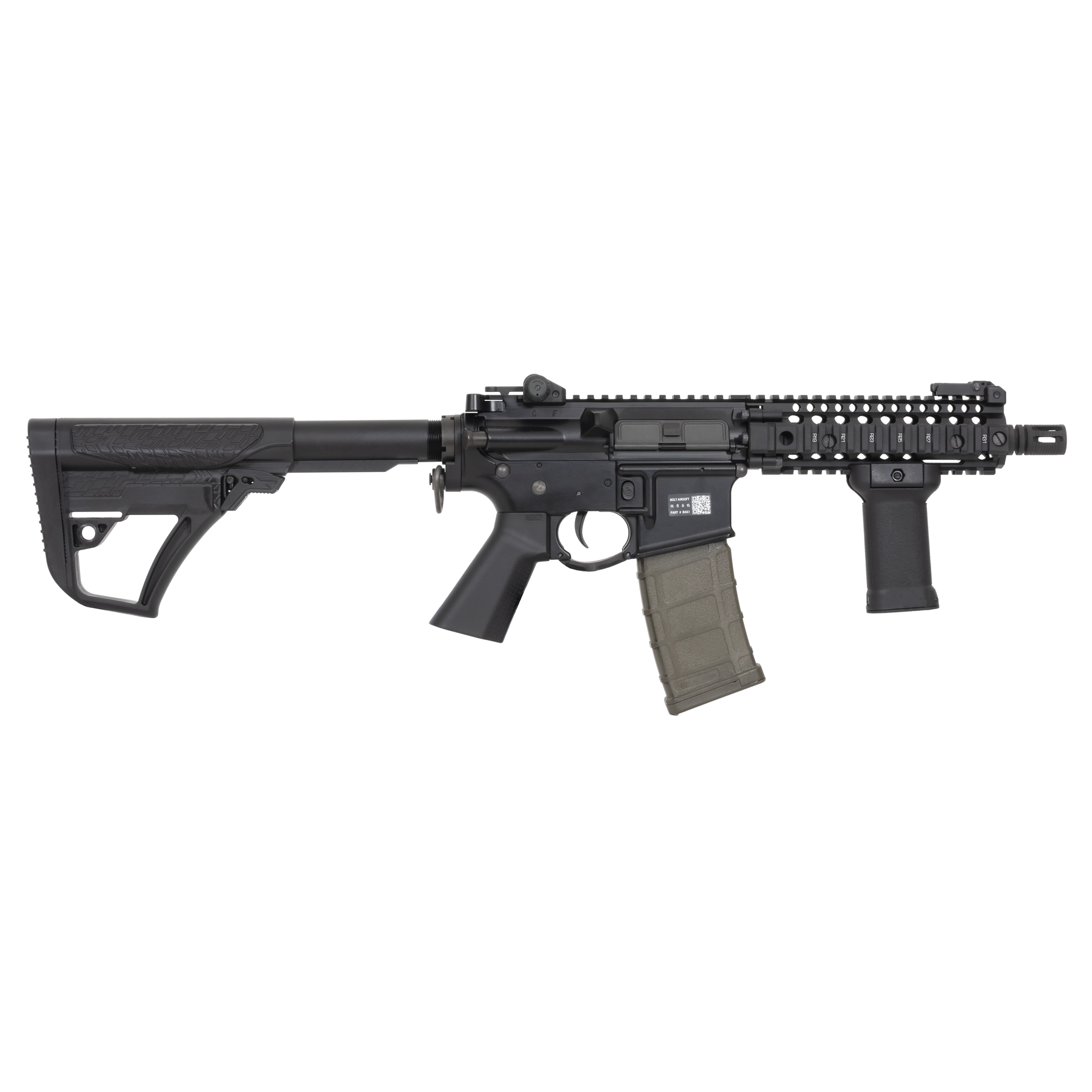 Réplique de haute qualité B4 Daniel Defense Dagger S de la marque Bolt avec système de recul BRSS, corps métallique, crosse 3S, garde-main type RIS et cache-flamme