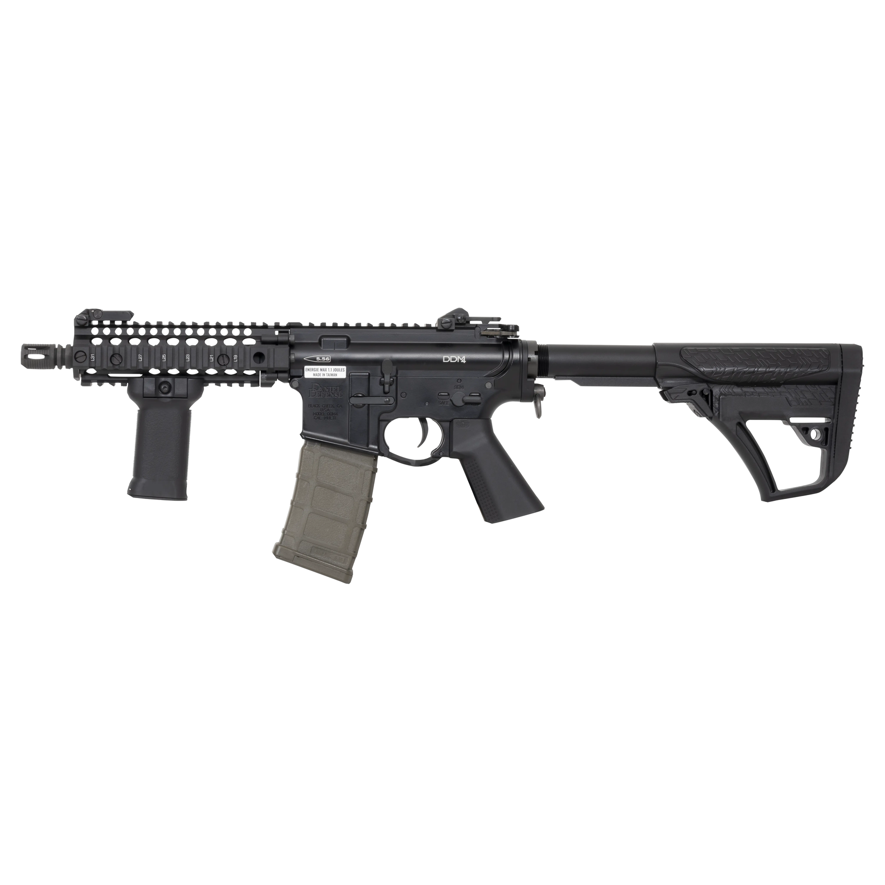 Réplique B4 DANIEL DEFENSE DAGGER S de la marque BOLT avec système de recul B.R.S.S, corps en métal et crosse 3S