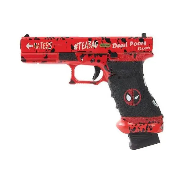 Photo fond blanc Réplique DP17 Custom Deadpool Metal Version GBB flanc gauche