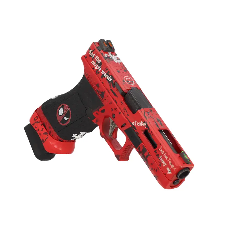 Photo fond blanc Réplique DP17 Custom Deadpool Metal Version GBB flanc droit incliné