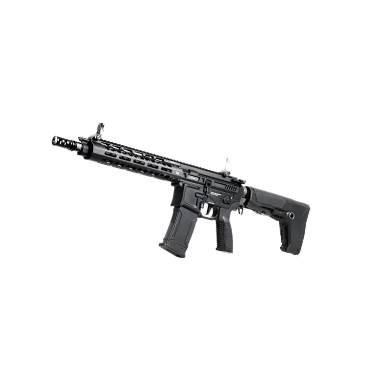 Réplique G&G MGCR 556 GBBR 10 noire en métal, fonctionnement à gaz, mode de tir semi-auto, énergie de 1,3 joules, chargeur de 30 bil