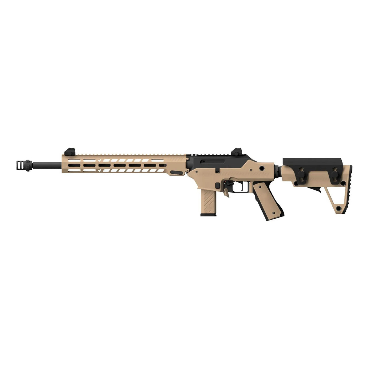 Photo fond blanc Réplique d'airsoft VMP-2MD Tan Vorsk GBBR Gaz, flanc gauche