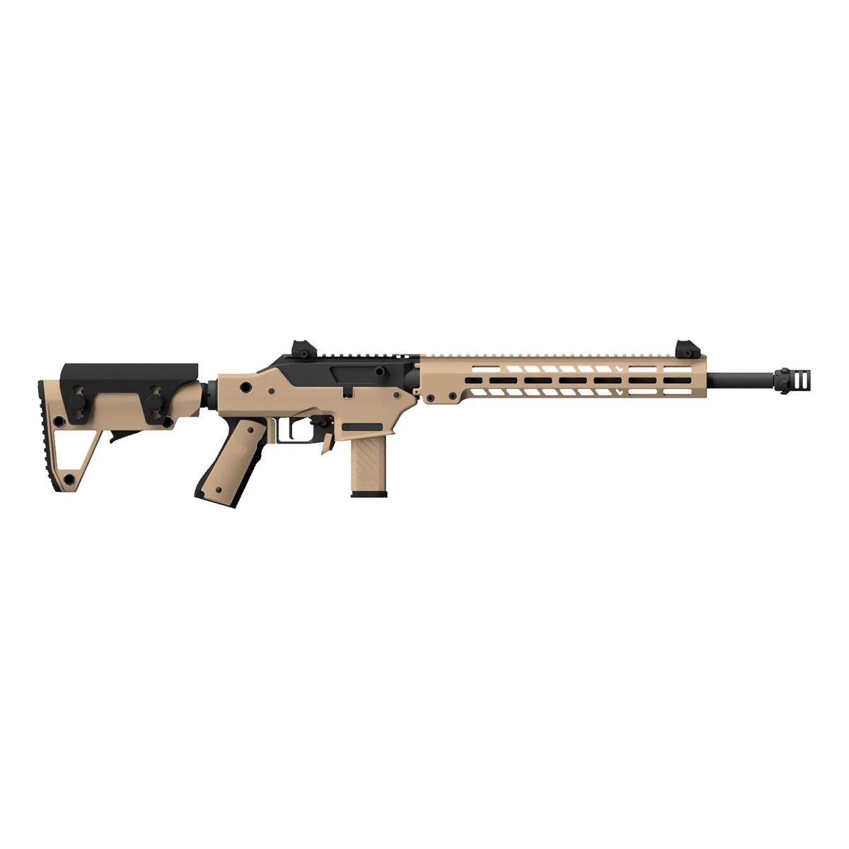 Photo fond blanc Réplique d'airsoft VMP-2MD Tan Vorsk GBBR Gaz, flanc droit