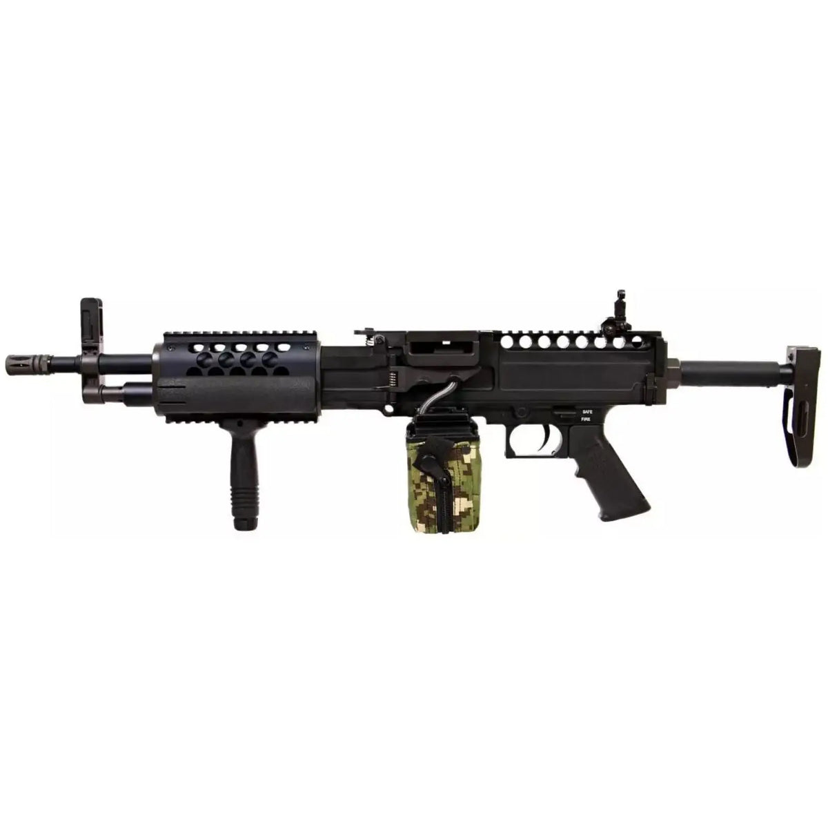 Réplique airsoft Stoner 99 KAC Classic Army 1J, propulsion Aeg, puissance 1.1 joule, vitesse des billes 343.87FPS, full métal, poids 4800