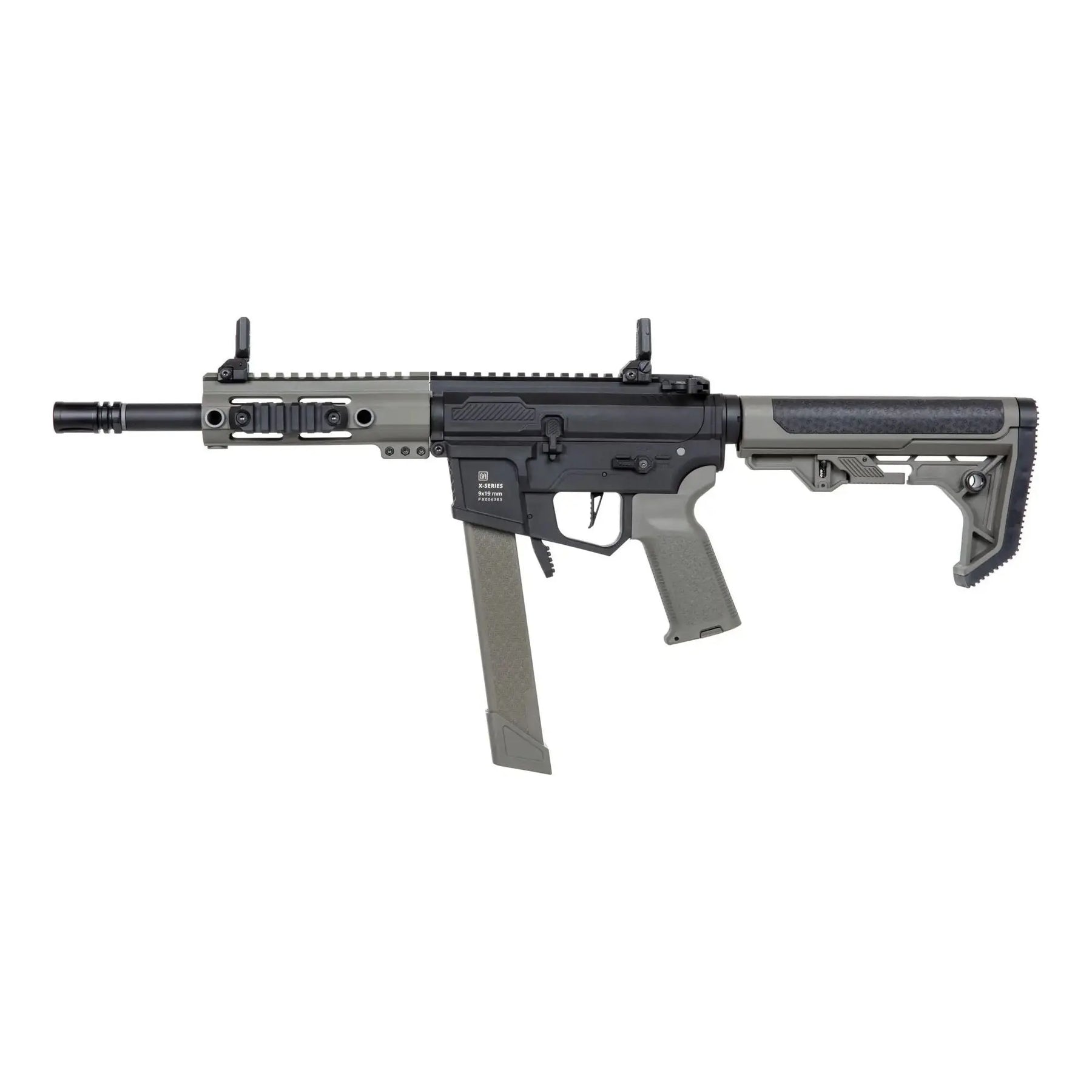 Specna Arms SA-FX01 FLEX OD, pistolet mitrailleur M4 avec puit de chargement 9mm, garde main M-LOK, crosse ergonomique et puissance de 380 fps