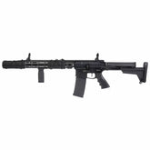 SECUTOR Astra XI Shadow équipé de cache-flamme en acier, gâchette électronique programmable, crosse télescopique et moteur Hi-Torque.