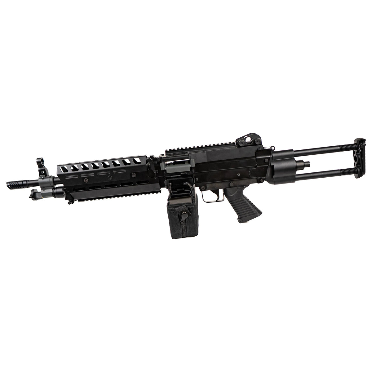 Réplique de la mitrailleuse SSR249 type m249 de Novritsch avec mode de tir automatique et chargeur de 2000 cartouches