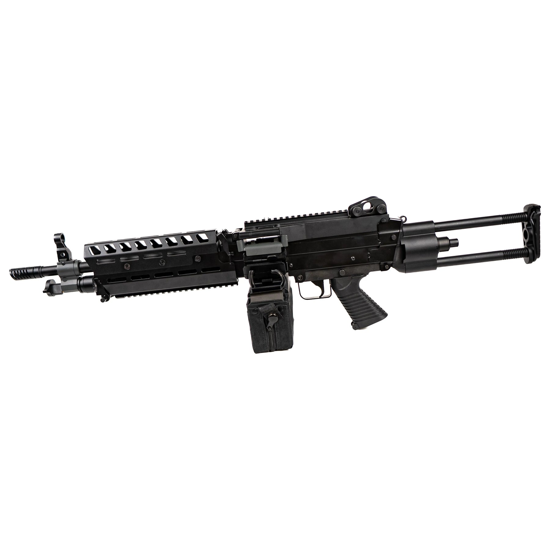 Réplique de la mitrailleuse SSR249 type m249 de Novritsch avec mode de tir automatique et chargeur de 2000 cartouches