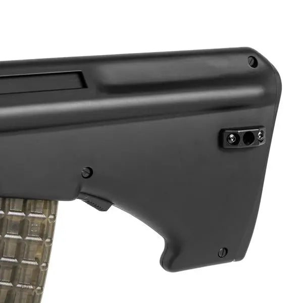 Airsoft AEG SSR77 A2 Novritsch de 1 Joule offrant une construction de haute qualité, un système d'échange rapide de ressort, un canon extérieur en aluminium, une capacité de 180 billes