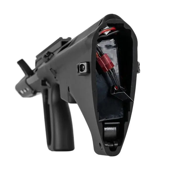 SSR77 A2 - Airsoft AEG 1Joules Novritsch avec construction robuste en nylon, unité de déclenchement électronique programmable, chambre Hop-Up CNC et buse, système d'é