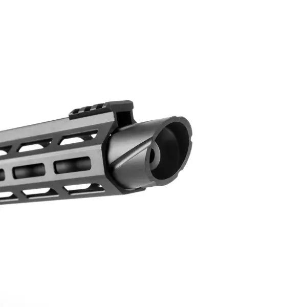 SSR9 AEG OD Novritsch airsoft rifle with programmable electronic trigger, 21 rounds per second, available in 3 colors, and features precision barrel, flat trigger, quick spring exchange system, and advanced internal parts.