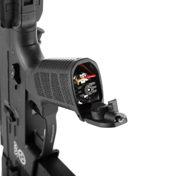 SSR9 AEG Rose Novritsch airsoft rifle with programmable electronic trigger unit, high-speed gears, available in three colors, and advanced internal parts designed in Vienna, Austria.