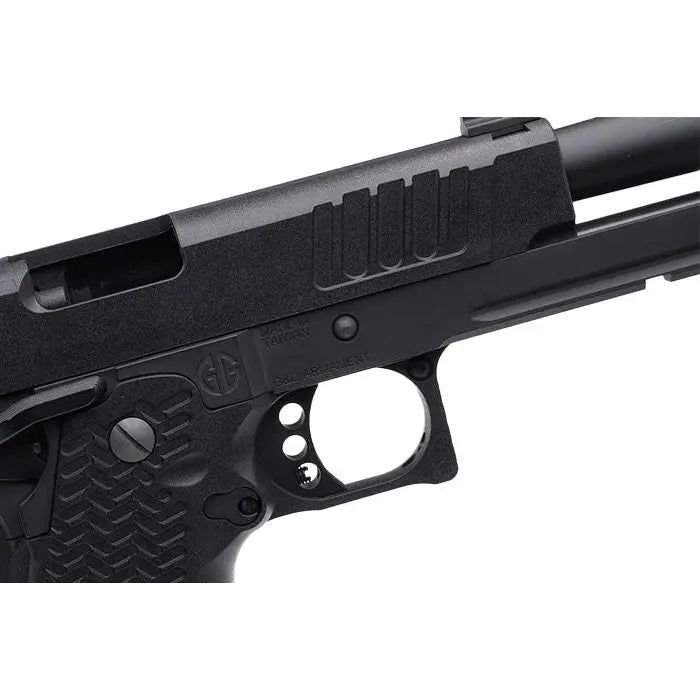 Réplique d'airsoft tactique STP45 Pro 8 pouces CNC en métal avec chargeur supplémentaire