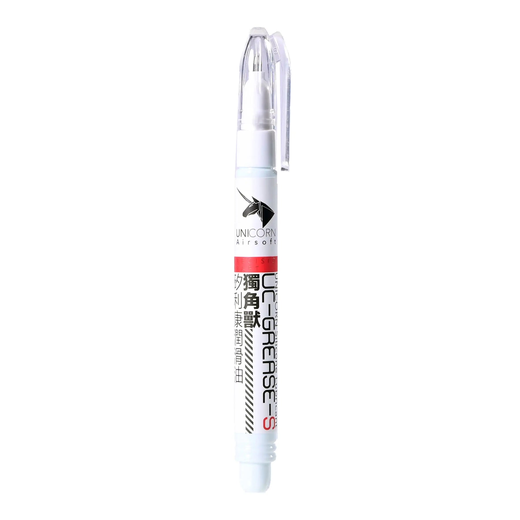 Stylo Lubrifiant Silicone Unicorn pour application précise, résistant à l'eau et aux solvants organiques, durable jusqu'à 150 degrés