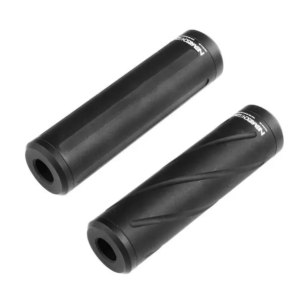 Silencieux Novritsch intra garde-main twisté de 130g avec un diamètre extérieur de 33.2mm et une longueur de 125mm, pas de vis 14CCW