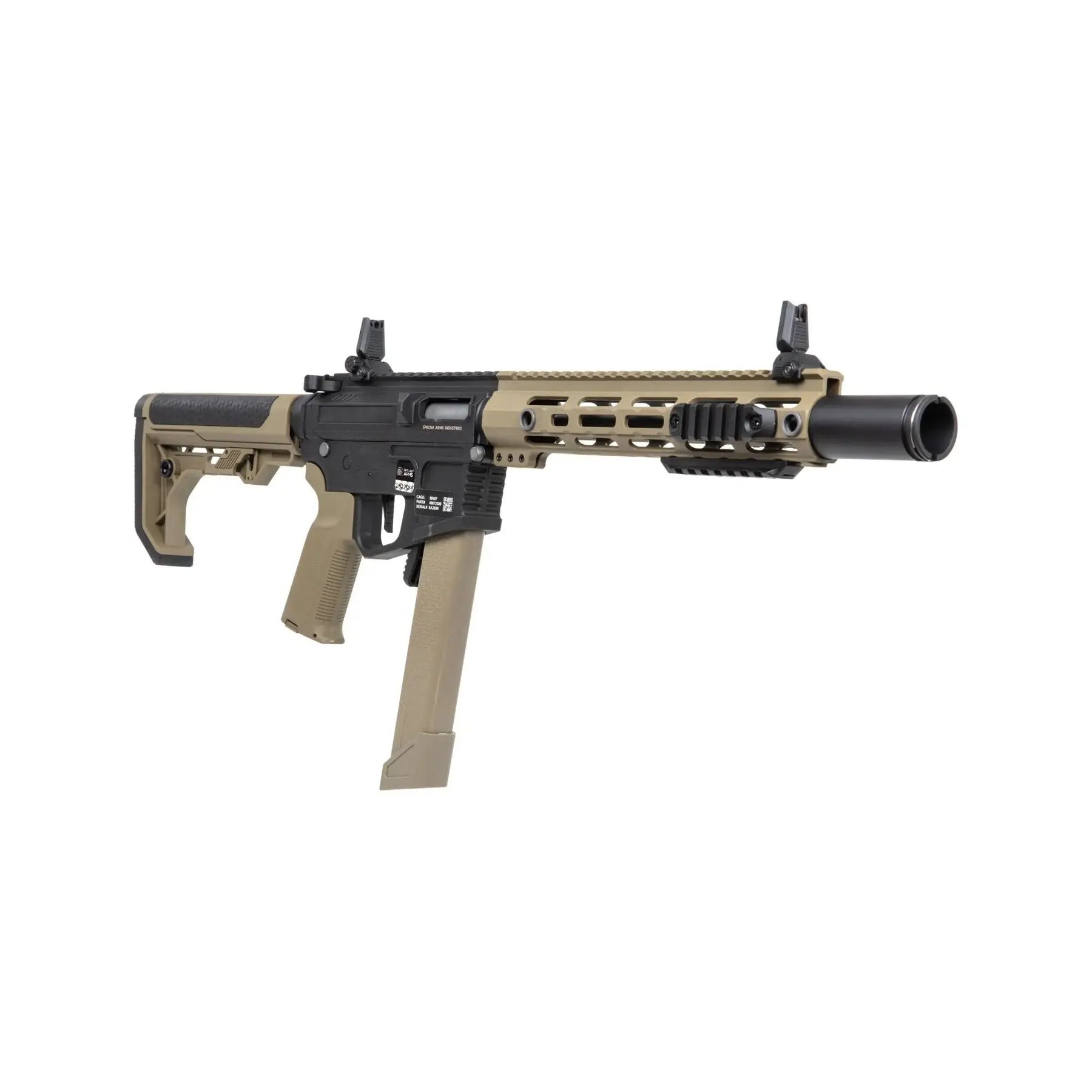 Specna Arms SA-FX02 FLEX HAL ETU, fusil airsoft noir et tan avec caractéristiques de haute performance