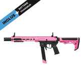 Specna Arms SA-FX02 FLEX HAL ETU ROSE en polycarbonates avec une longueur de 774mm / 840mm, un canon interne de 365mm et une puissance de 310 fps.