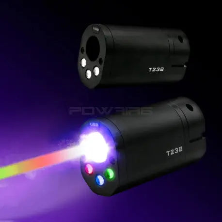 Alt tag for T238 tracer burst rainbow RGB compatible with shotgun, GBB, AEG airsoft, gel blaster and dart blaster