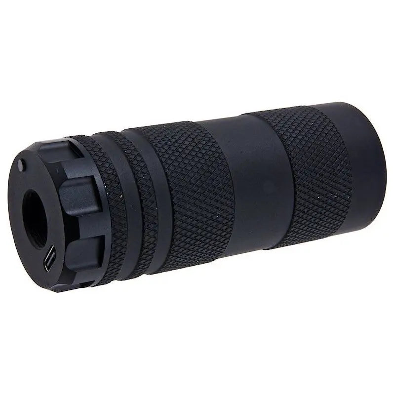 Traceur USB multicolore avec flammes 14mm CCW pour pistolets airsoft avec multiples modes d'éclairage