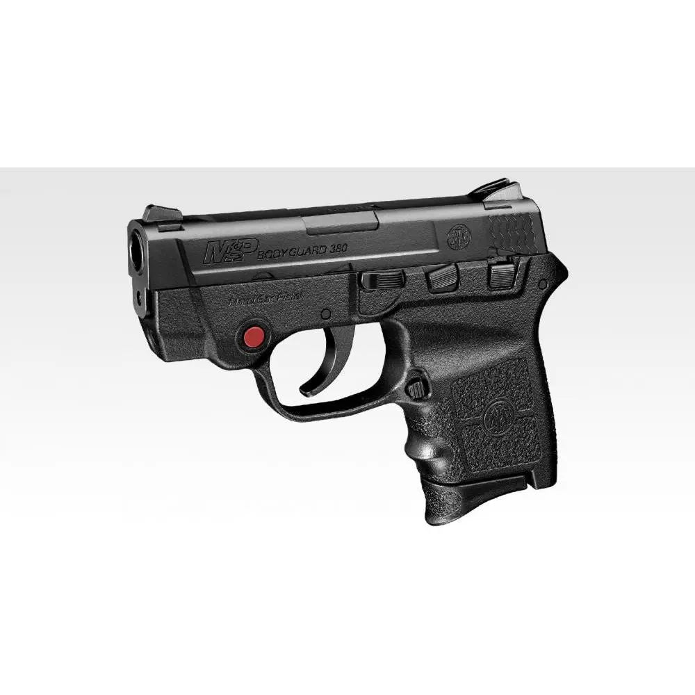 Tokyo Marui Bodyguard 380 GNB specifications including fixed hop-up, weight of 470g, length of 160mm, 10 rounds capacity, power of 280fps, powered by Green Gas or HFC134A,