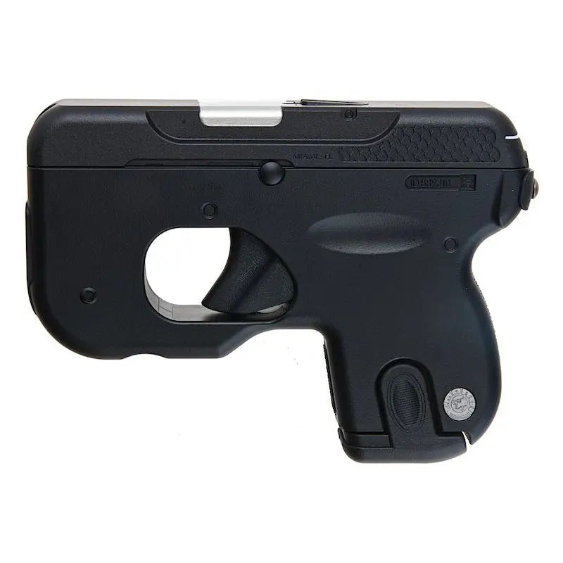 Tokyo Marui CURVE Compact Carry Gas Airsoft Pistol with fixed slide, 470g weight, 160mm length, 10 rounds capacity, 280 fps power, uses Green Gas/HFC134A, no blowback, semi