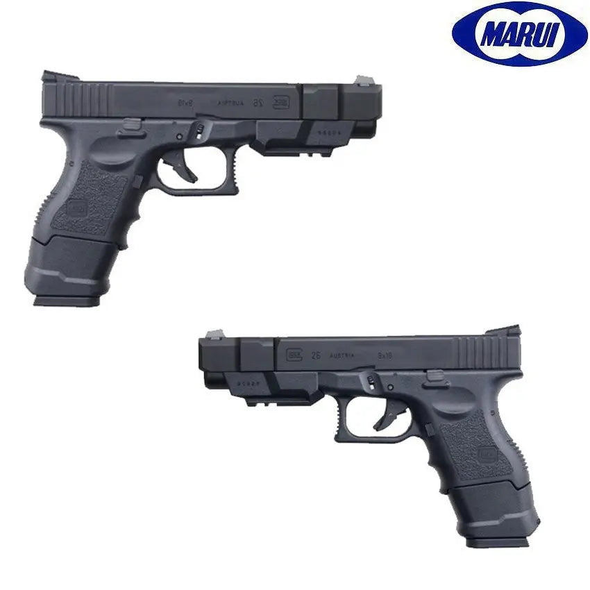 Tokyo Marui Model 26 Advance GBB with adjustable hop-up, 1,100g weight, 212mm length, 25 rounds capacity, 240 fps power, green gas power source, blowback feature, and semi-auto
