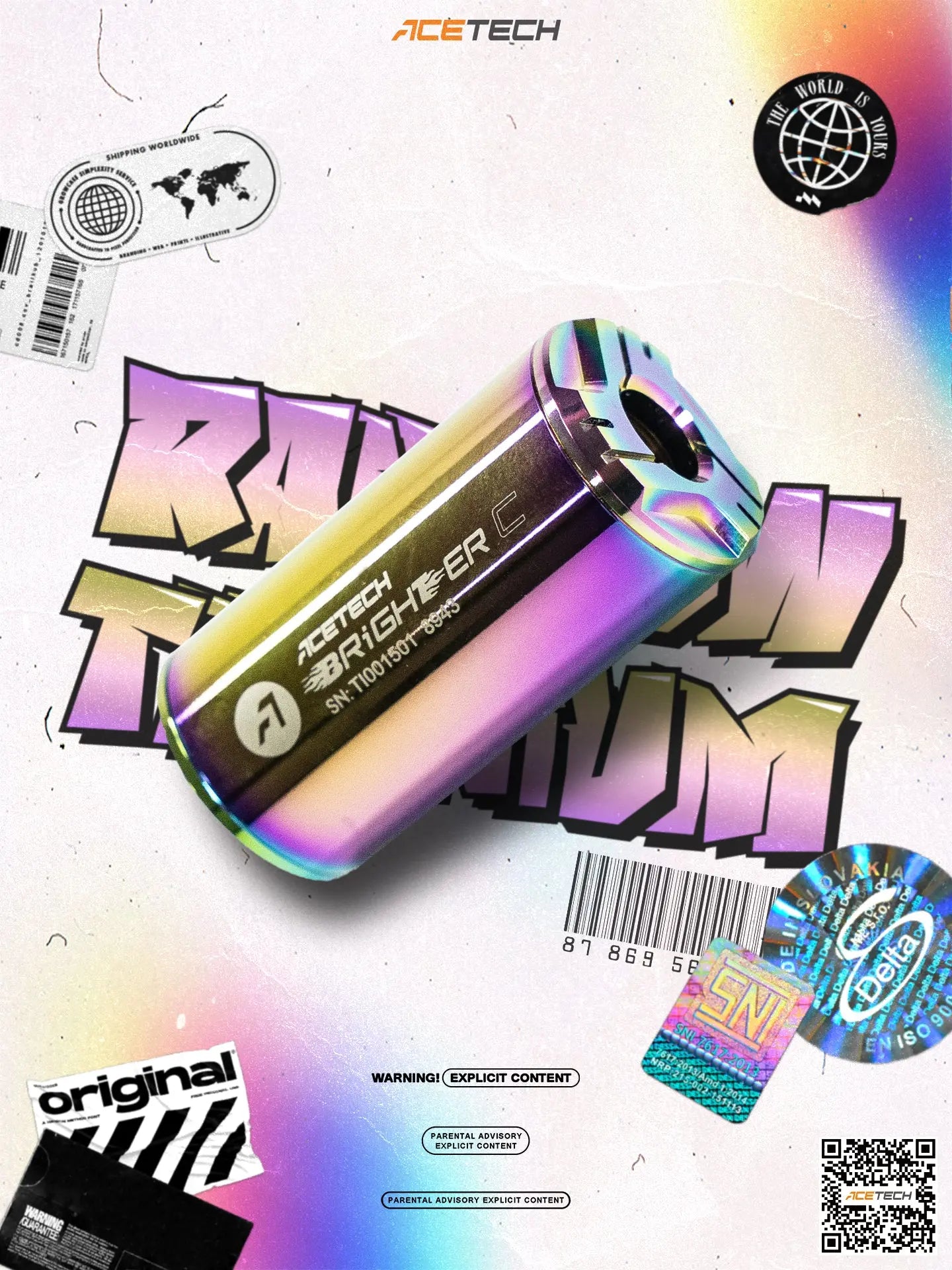 Tracer BRIGHTER C Titanium Rainbow Edition