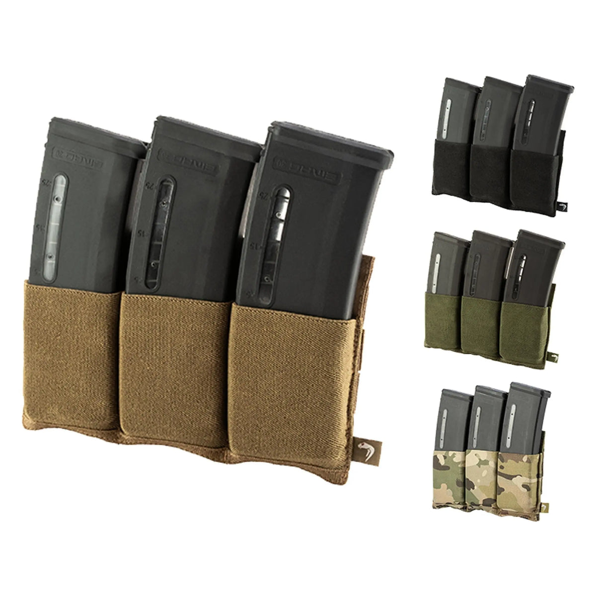 Triple poche mag plate Viper compatible Molle avec inserts élastiques
