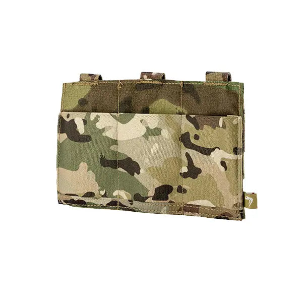 Triple poche mag plate Viper avec compatibilité Molle, inserts élastiques et dimensions de 23x13x1 cm