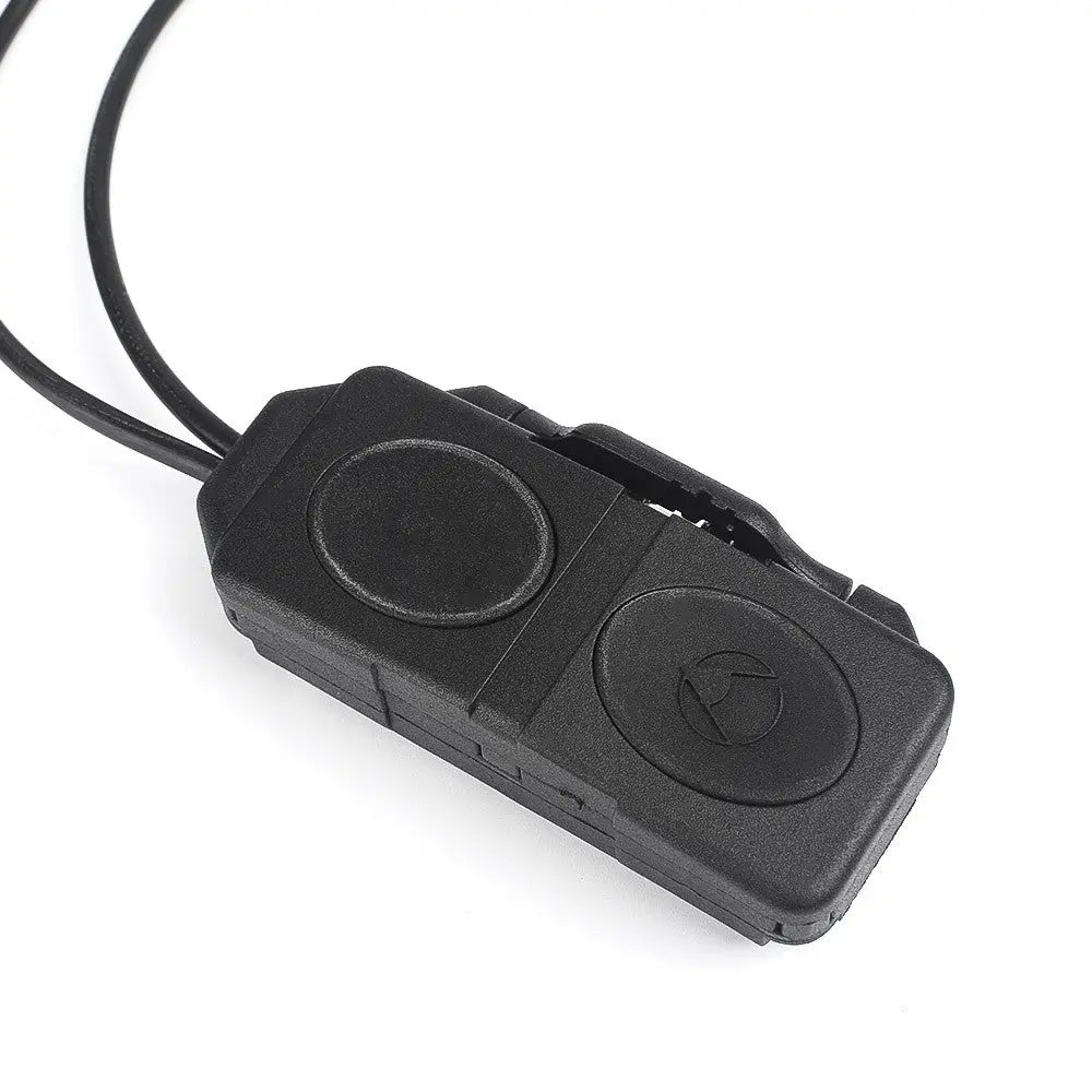 Alt WADSN Double remote switch pour lampe et laser, construction en polymère, montage pour rails standard 20mm avec détachement rapide, interrupteur 2.5mm et interrupteur dédié aux lampes de po