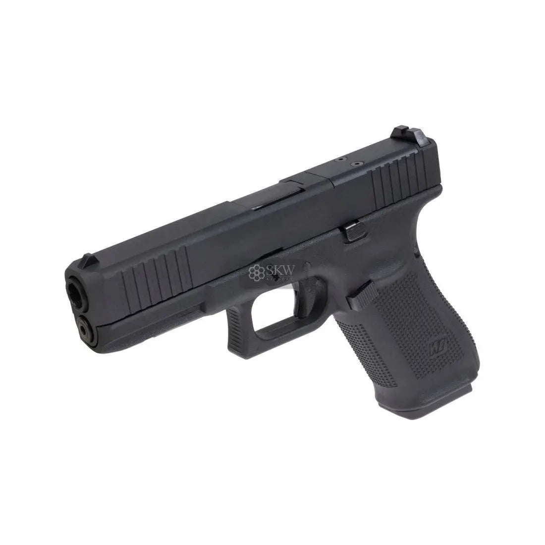 Réplique gaz du type G7 gen5 par WE avec canon externe fileté, ready RMR, différents supports rmr, blow back, hop up, poids de 800g, longueur de 200mm, en