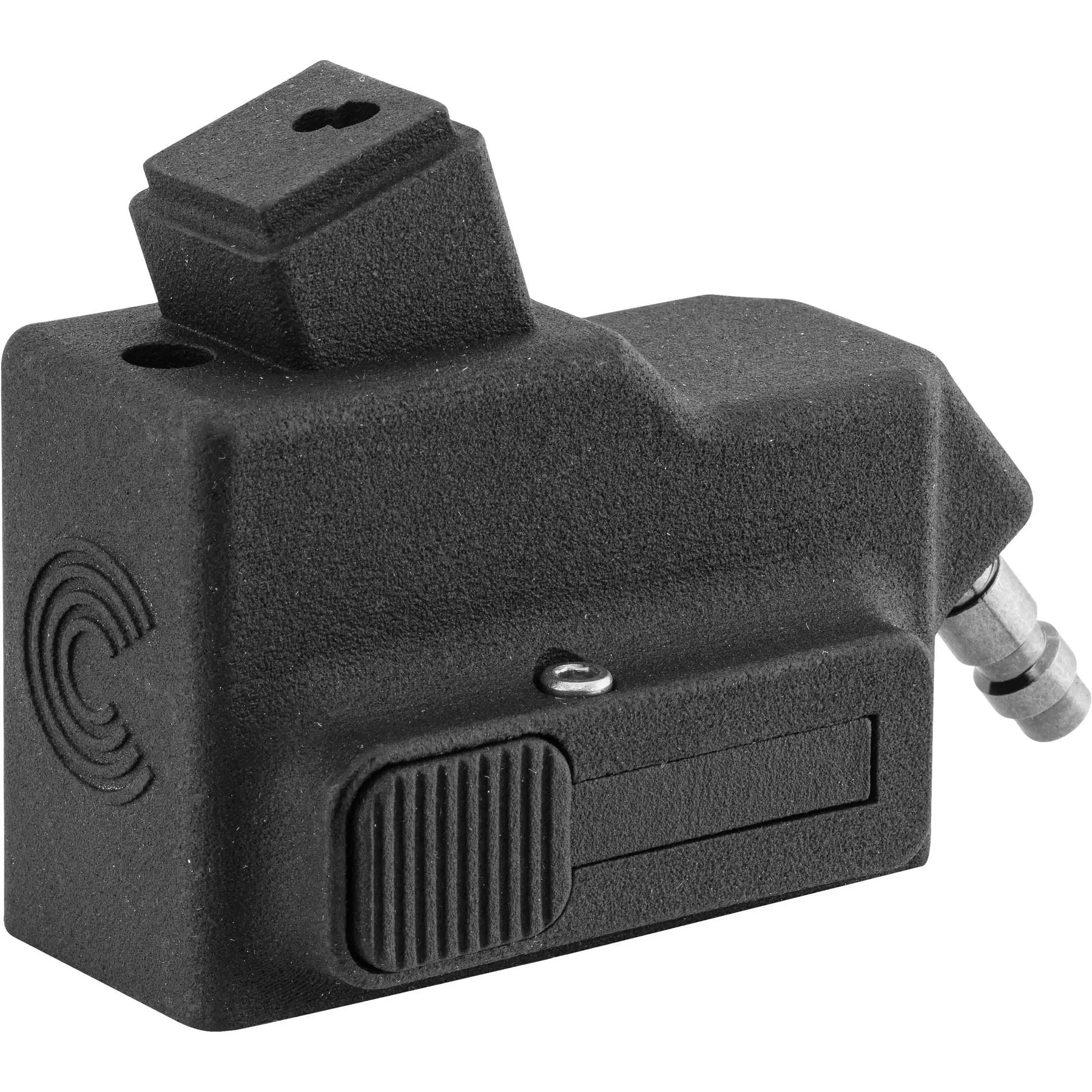 Adaptateur HPA pour chargeur M4 sur GBB AAP-01/G17, fabriqué en Belgique, idéal pour Speedsoft et AirQB, compatible raccords US/EU.