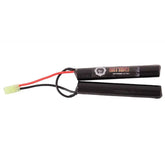 Alt tag de la batterie Ni-MH 9.6V 1600mAh Duel Code avec connecteur mini Tamiya, câble 16# 80mm et dimensions 17*18*114mm x 2