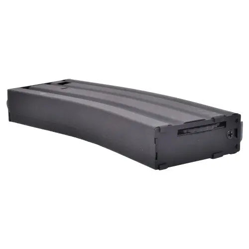 Chargeur M4 Hi-Cap en métal noir avec une capacité de 300 billes