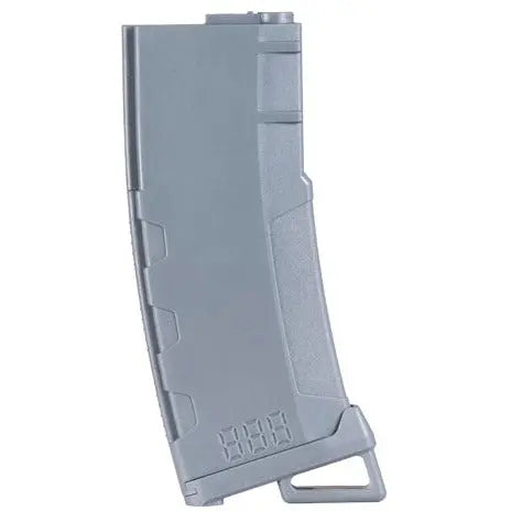 Chargeur M4 Mid-cap speed 130 billes gris avec contenance de 130 billes et ressort d'armement solide