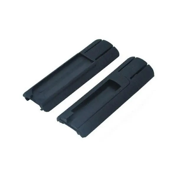 Ensemble de couvre-rail noir de 20mm avec support pour télécommande, adapté aux rails standards, longueur 4 pouces