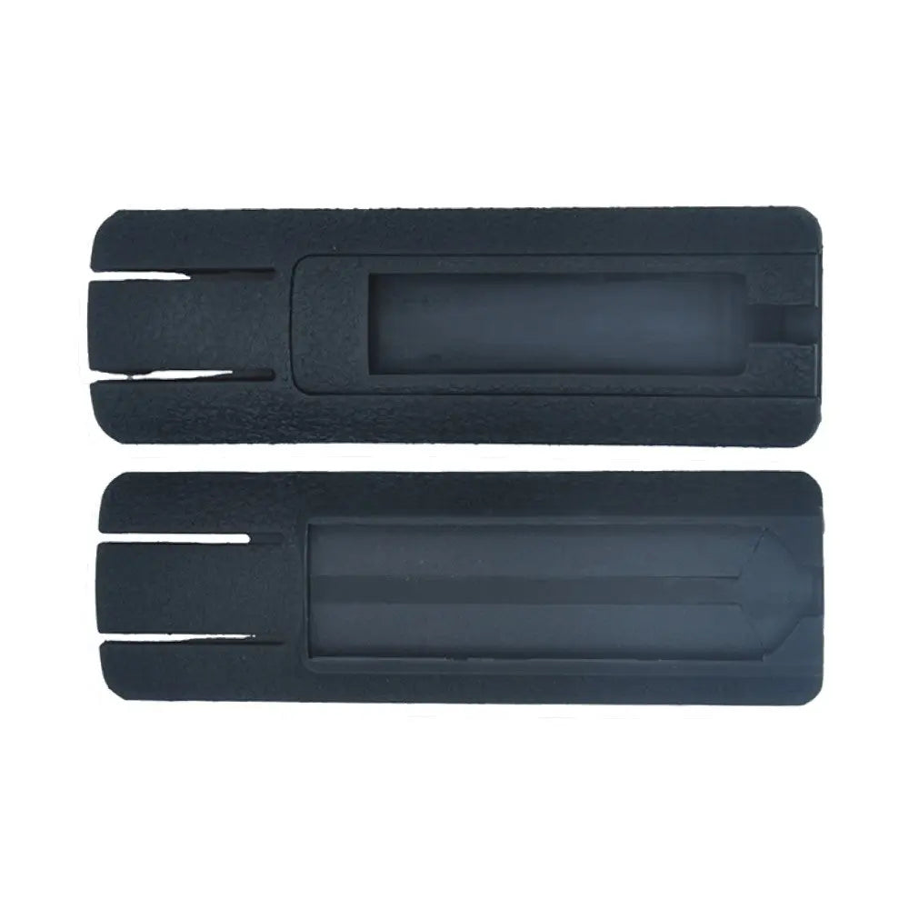 COUVERCLE DE RAIL NOIR 20mm AVEC SUPPORT POUR TÉLÉCOMMANDE, ENSEMBLE 2 PIÈCES