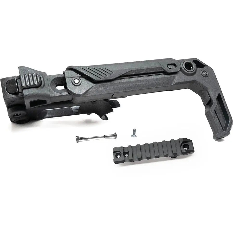 Crosse repliable polymère pour AAP-01 Assassin avec vis de montage et rail Picatinny