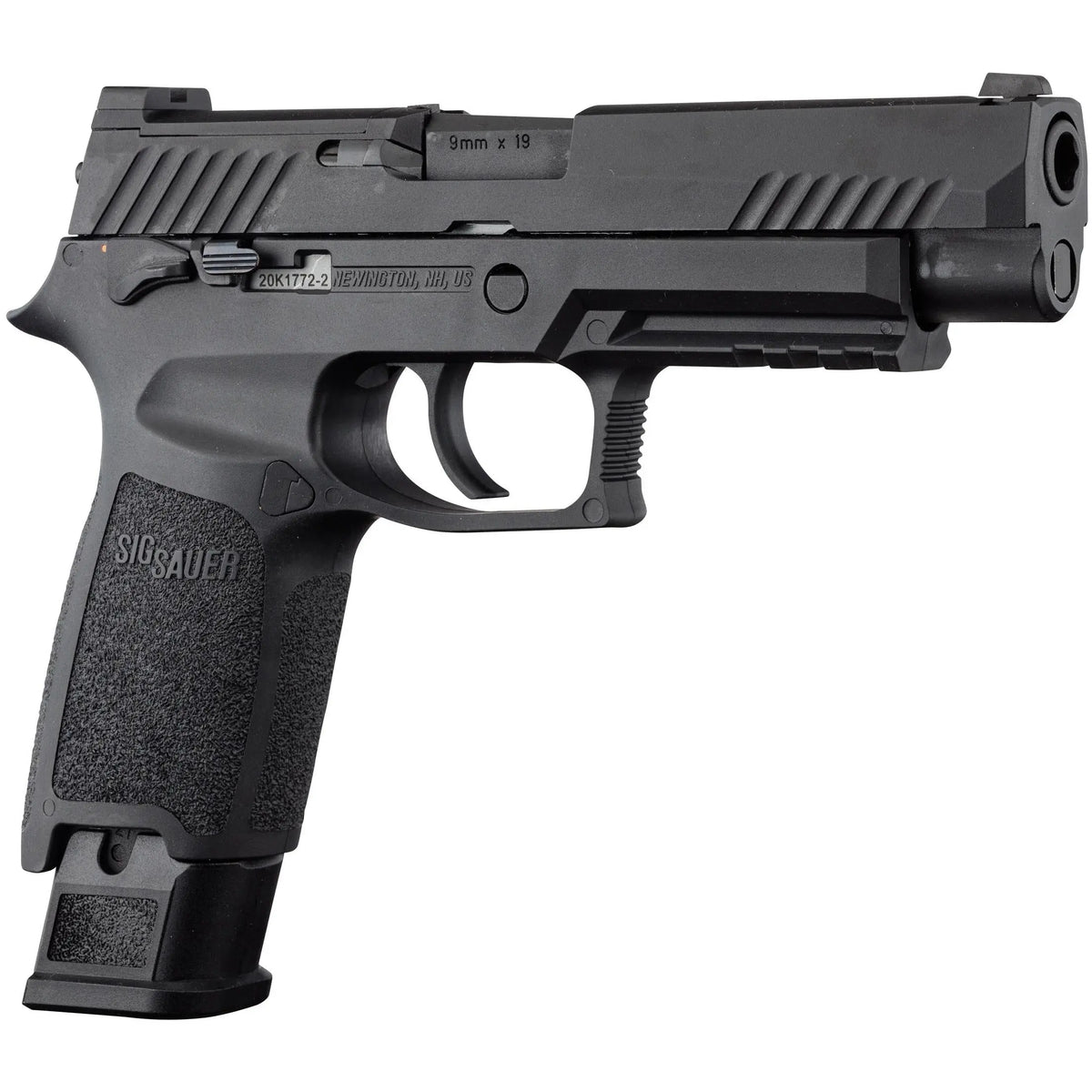 GBB Proforce M17 P320 CO2 de SIG SAUER, une réplique d'airsoft de haute qualité avec culasse métal, grip texturé, bâti polymère et compatible Gaz et CO2