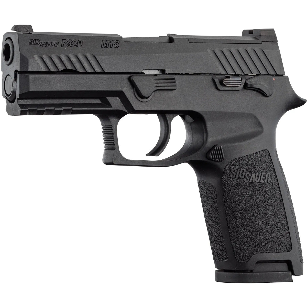 Réplique du nouveau pistolet SIG SAUER M18 de l'armée américaine en version Compact avec culasse métal, grip texturé et bâti polymère de marque PROFORCE P320-M