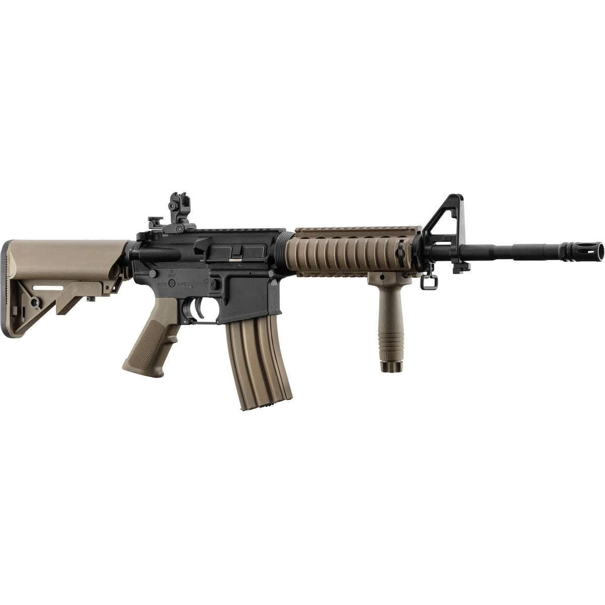 LT-04 GEN2 M4 RIS Dual Ton pack complet avec coques de gearbox en métal, moteur torque, canon de précision et corps en nylon fibre haute densité.