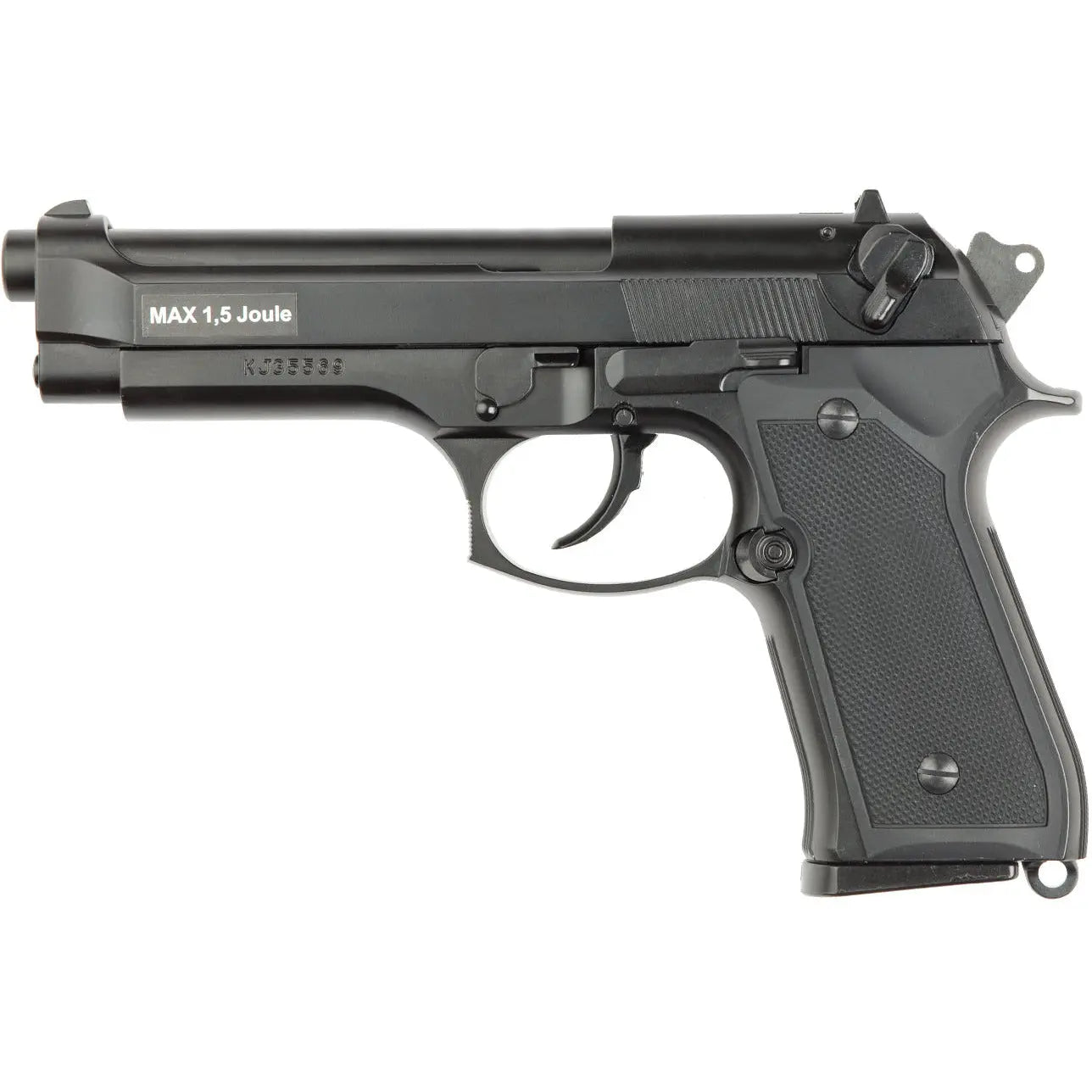 Pistolet à gaz M9 Heavy Weight Gaz GBB ASG avec culasse métal mobile et finition réaliste