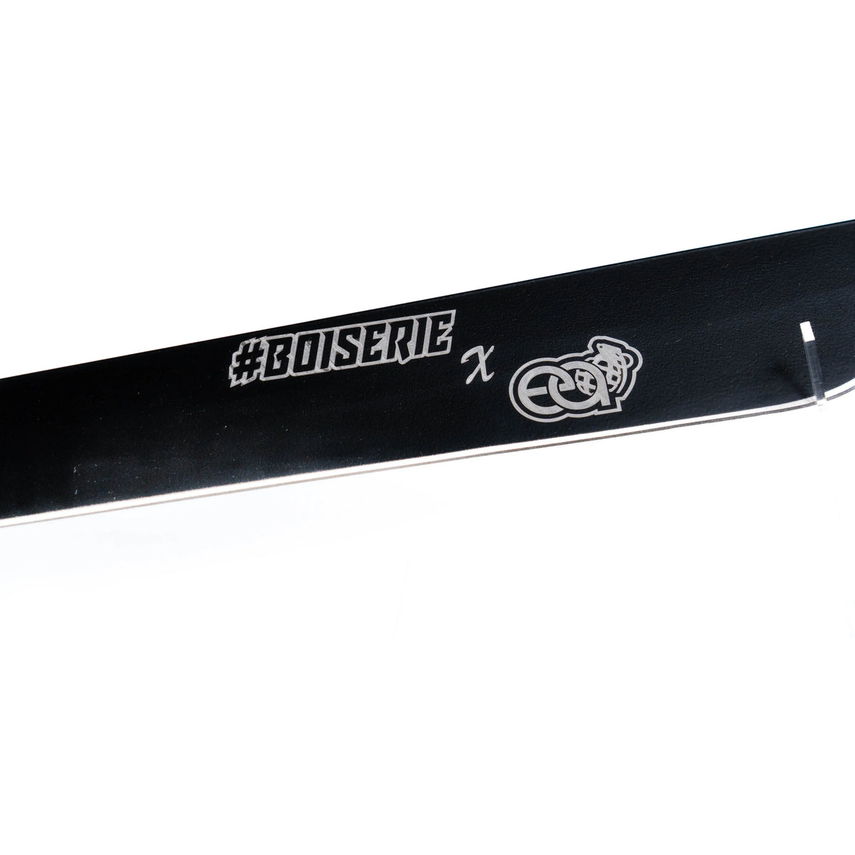 Simple machete with 46cm black stainless steel blade and canvas case 'Boiserie'